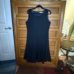 Calvin Klein Little Black Dress | Mermaid Hem | Size 14 Like New